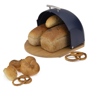 Nowoczesny chlebak, pojemnik na pieczywo Capturre, granatowy